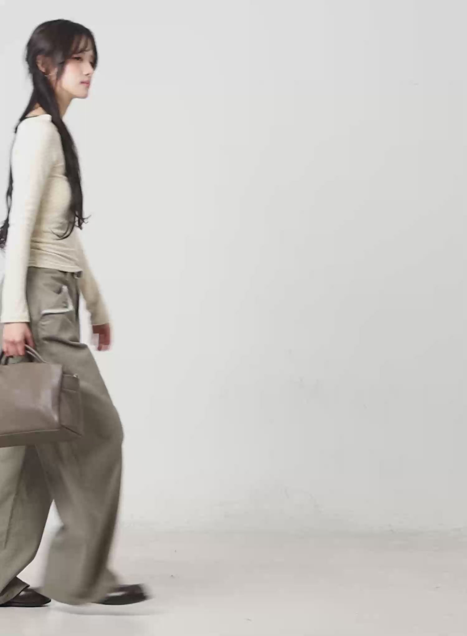 Pocket Detail Wide Leg Pants CM510