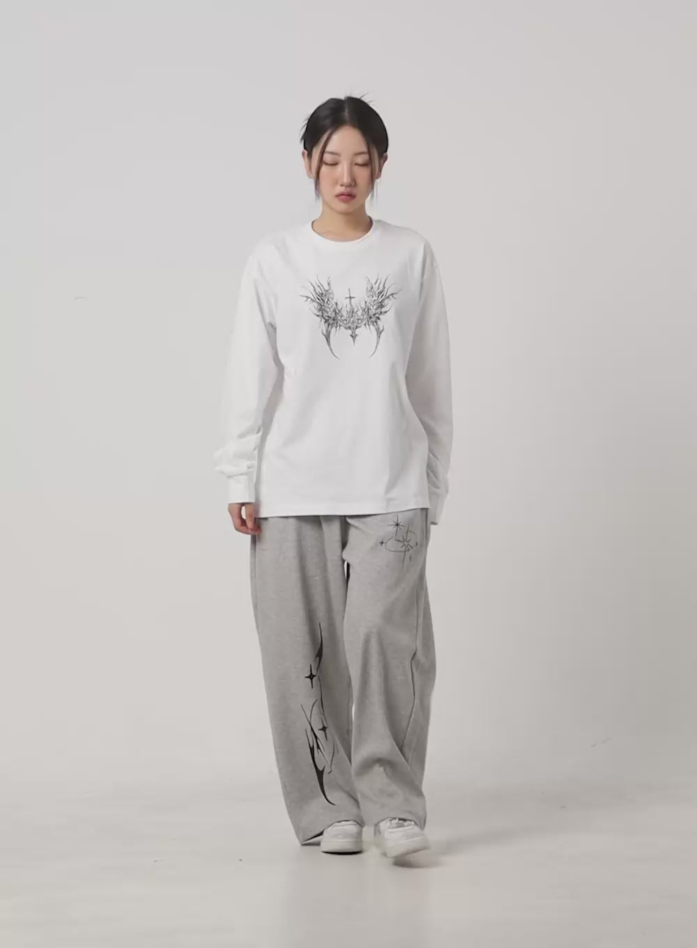 Cozy Banded Graphic Sweatpants CG423