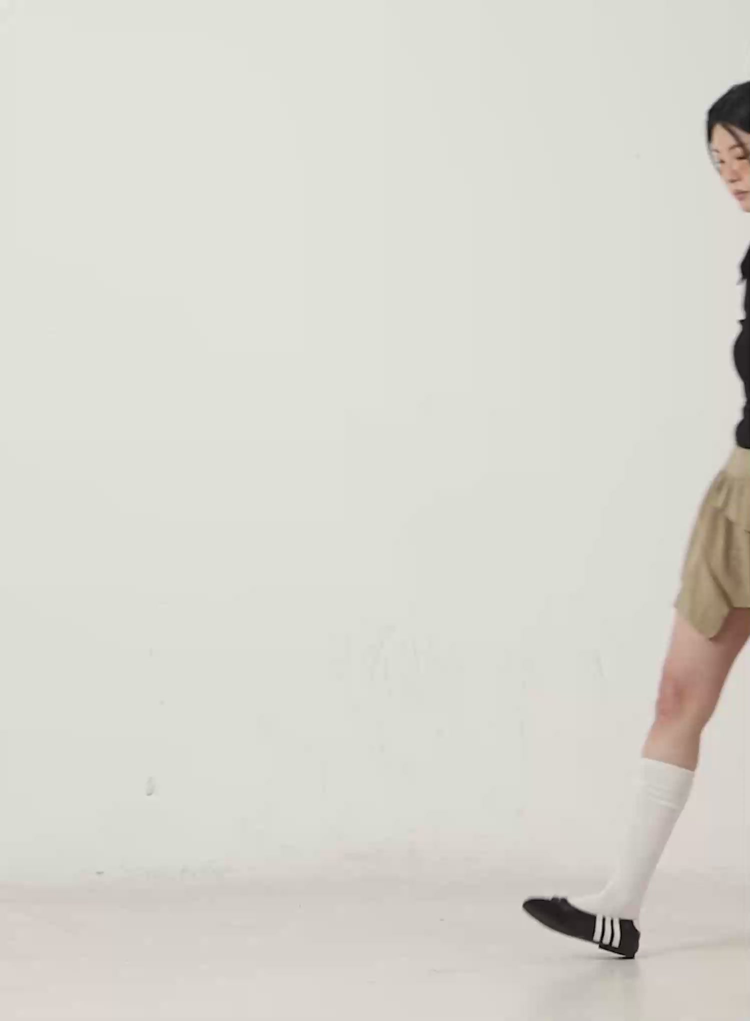 Basic Polo Neck Long Sleeve Top CN517