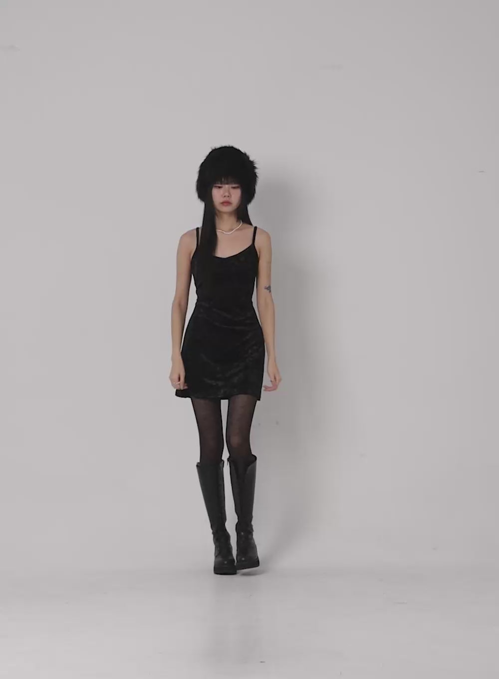 Flare Velvet Mini Dress CD308