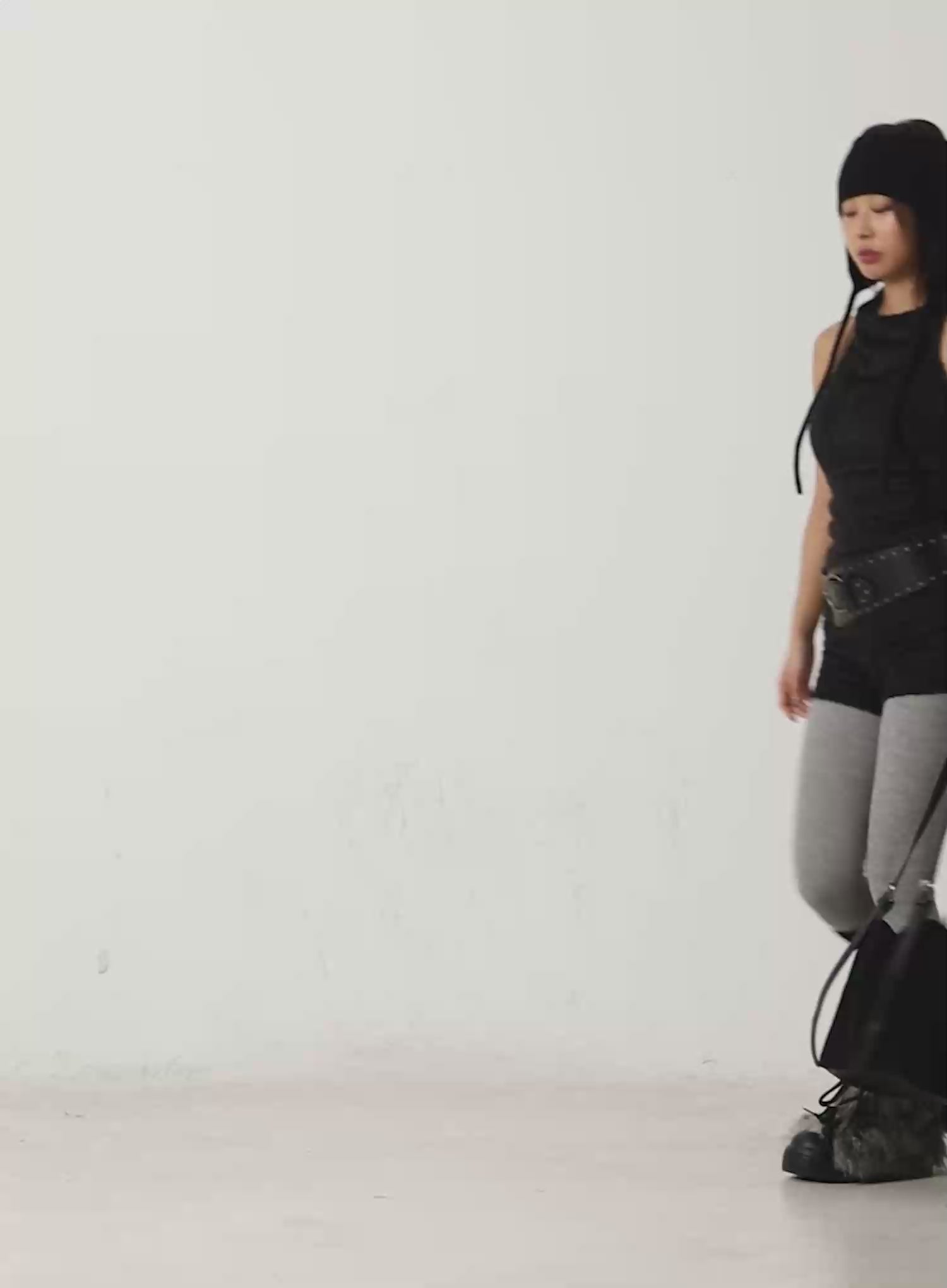 Textured Knit Turtleneck Top IN528