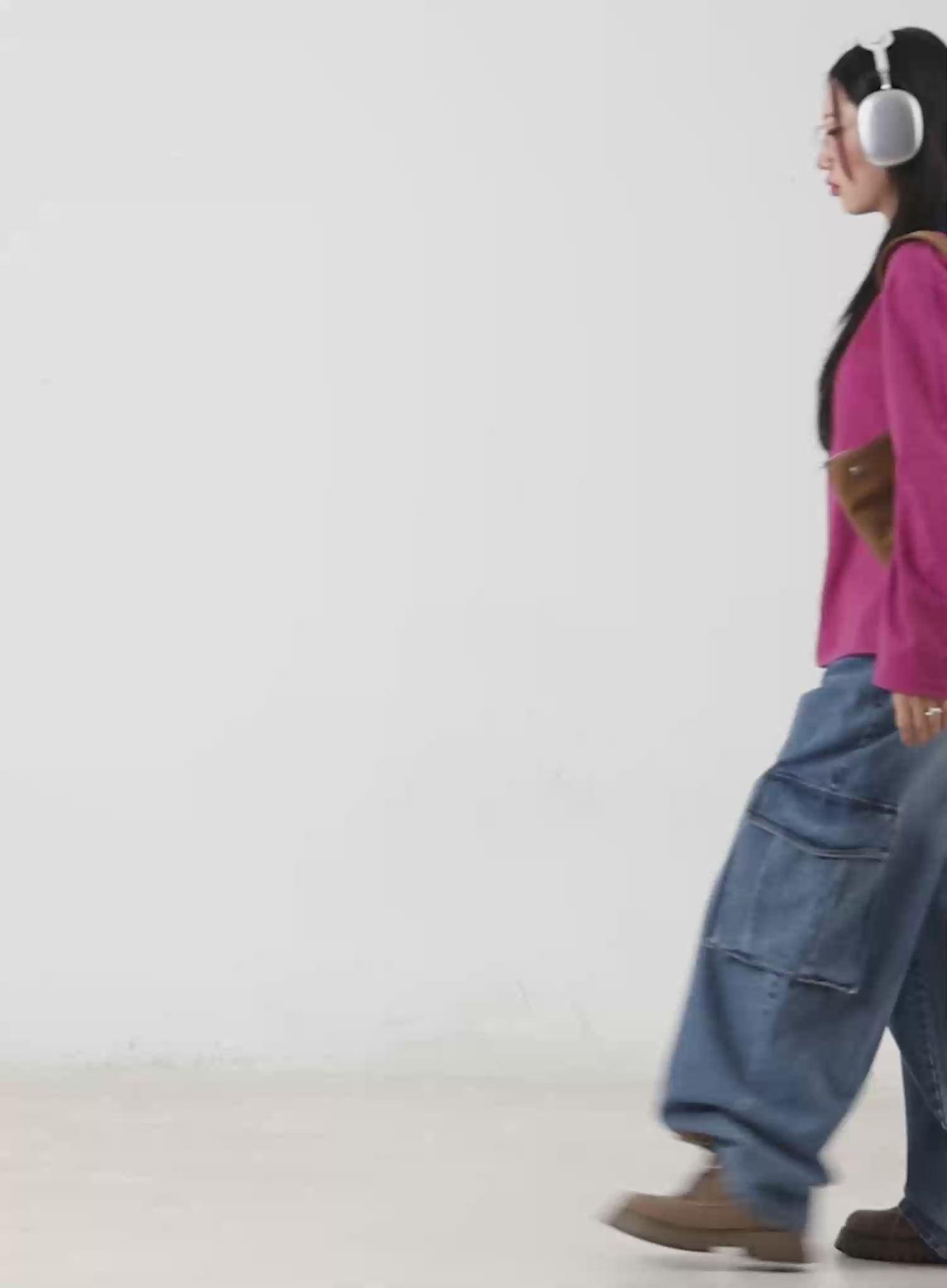 Two-Tone Striped Oversized Hoodie CM511