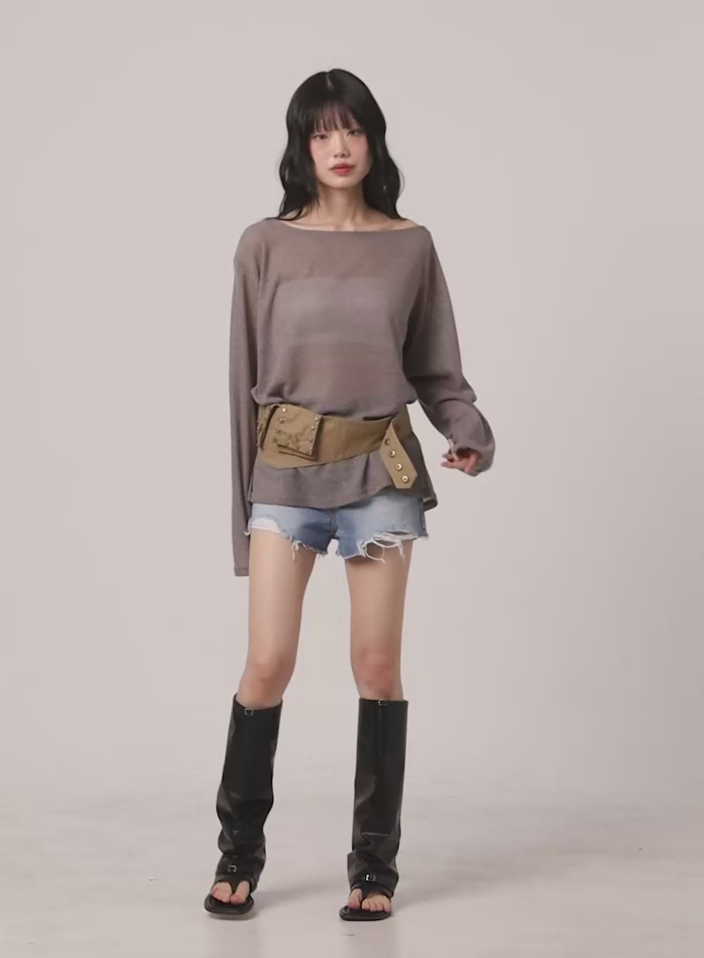 Sheer Bliss Long Sleeve Sweater CU413