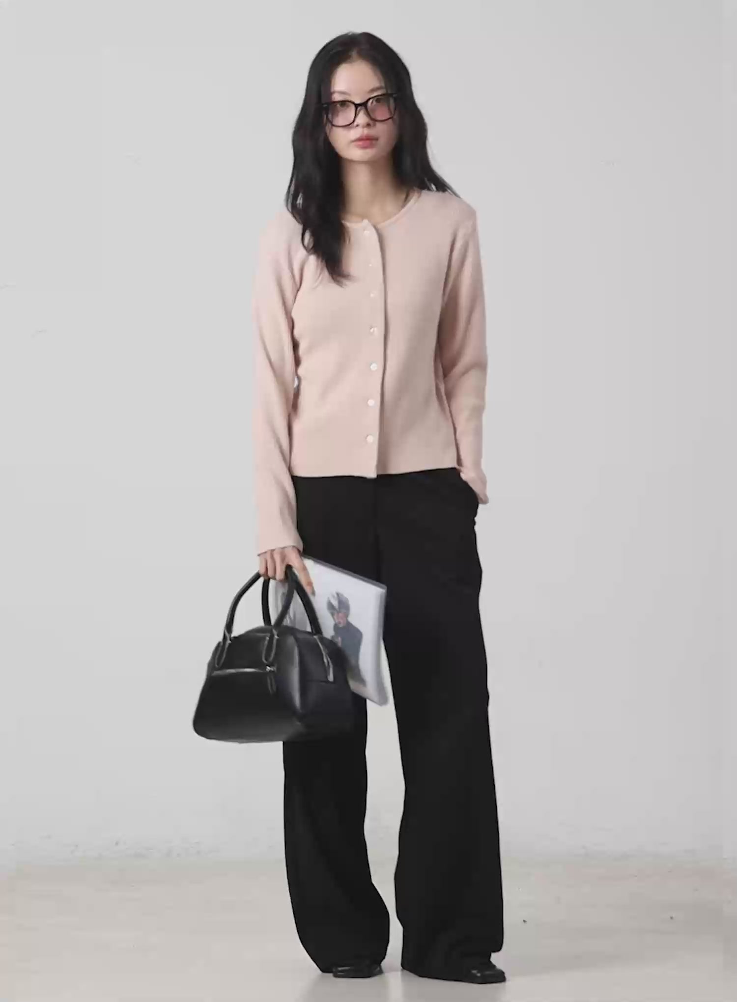 Wide Leg Stretch Slacks IM524