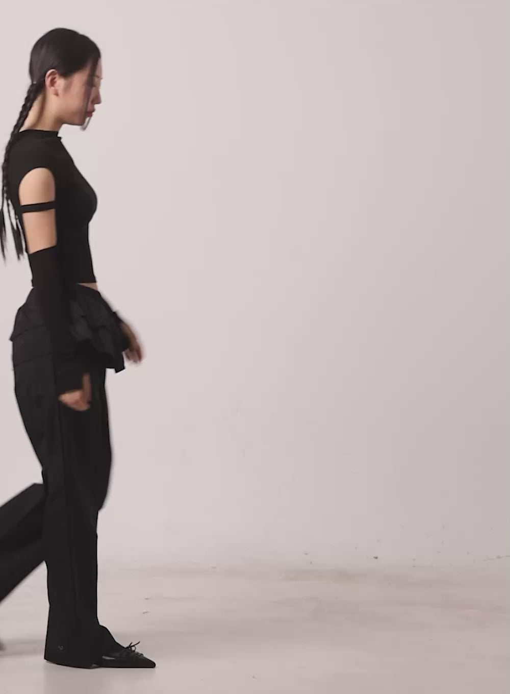 Ribbed Cut Out Crop Top CF524