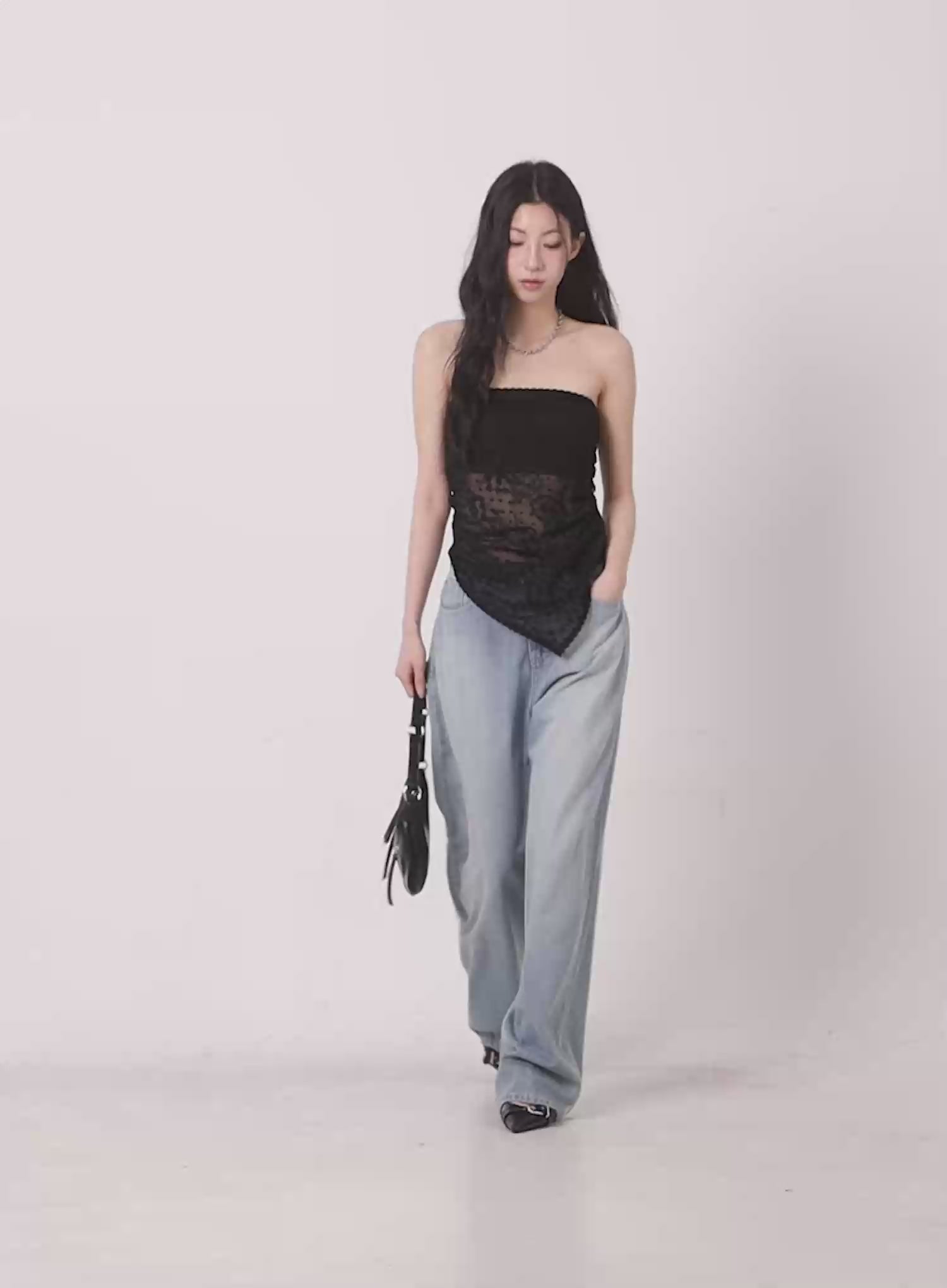 Rose Washed Baggy Summer Denim Jeans CU511