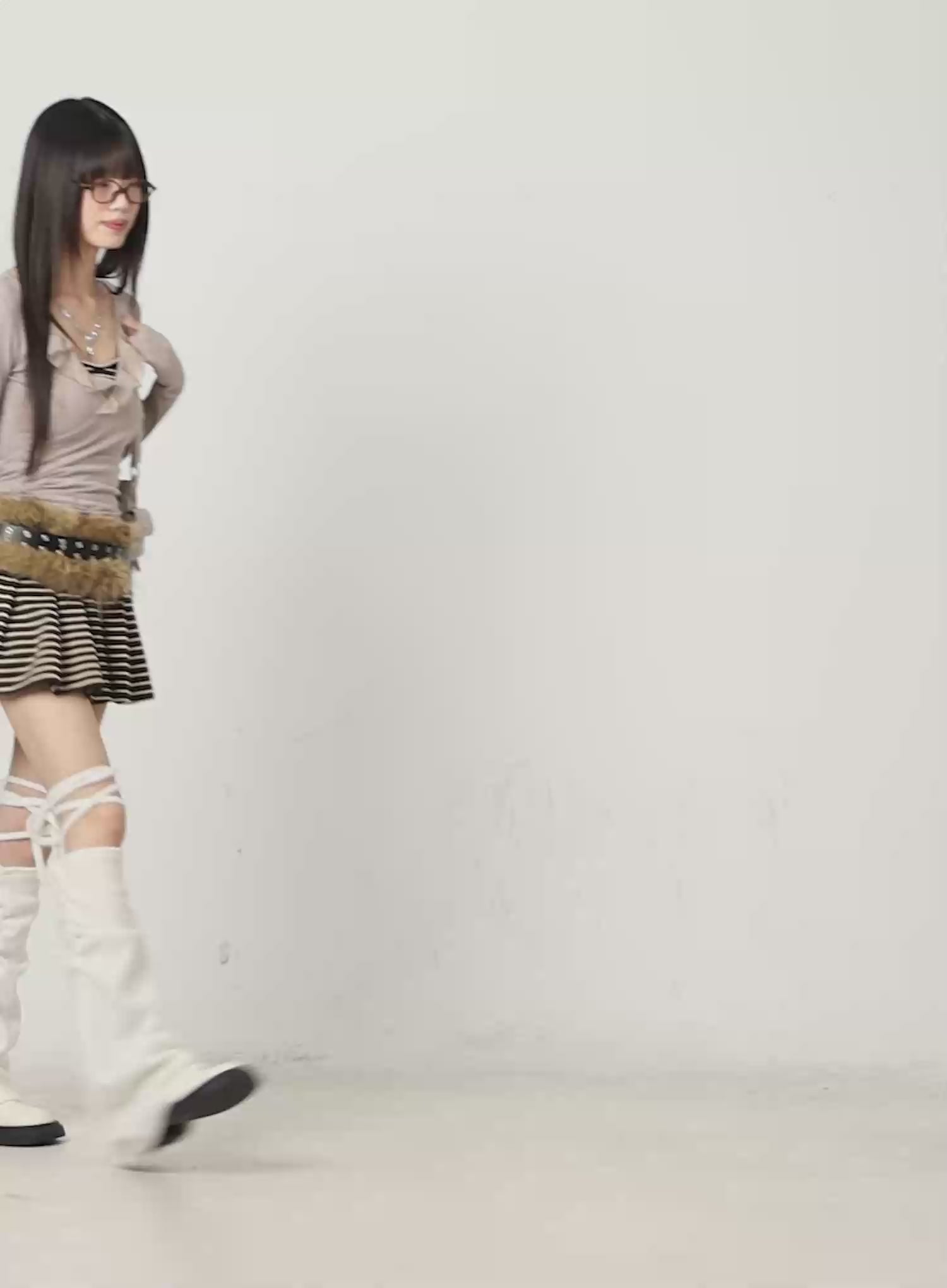 Ruched String Leg Warmers CN521