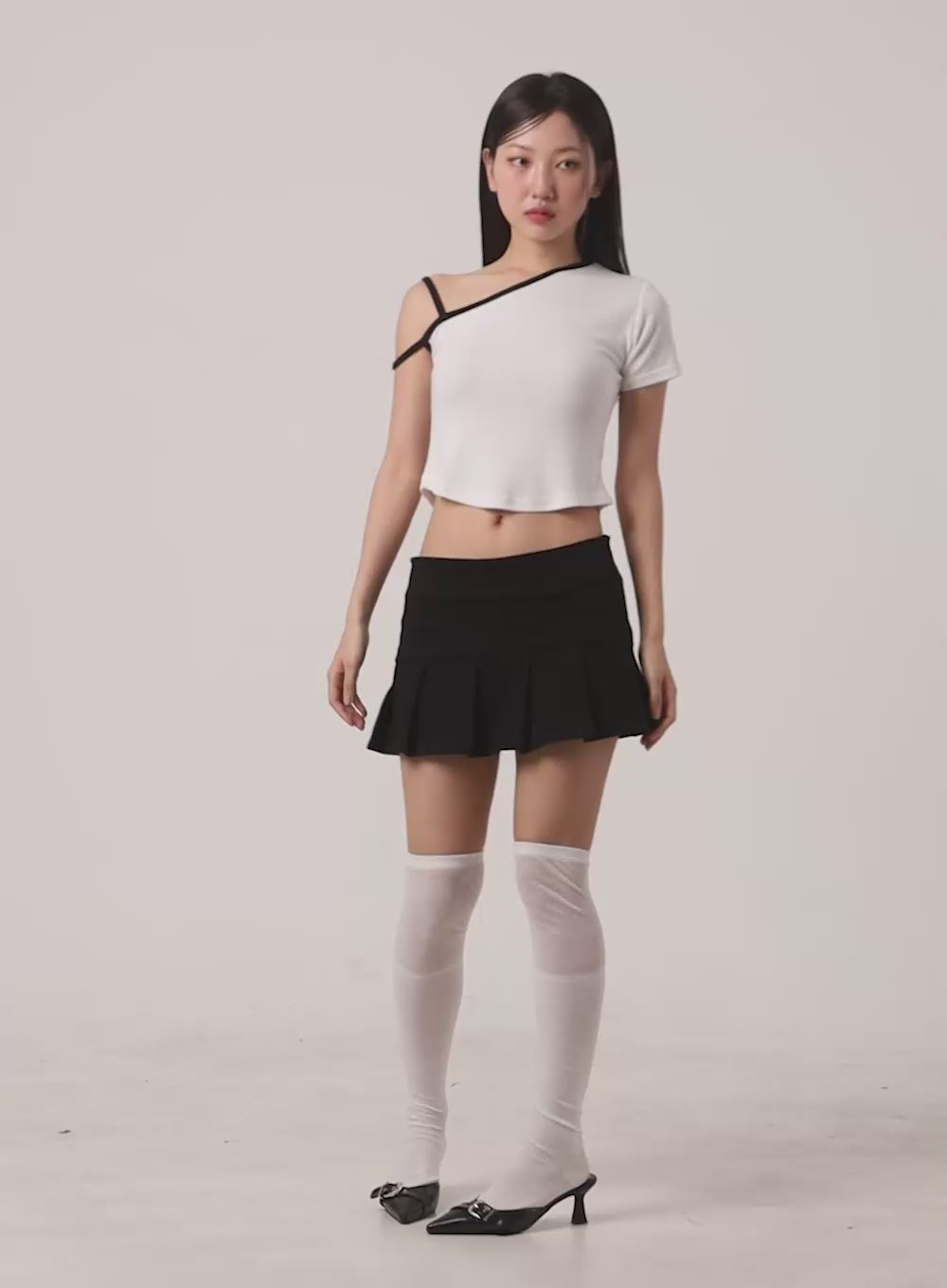 Pleated Mini Skirt CU407