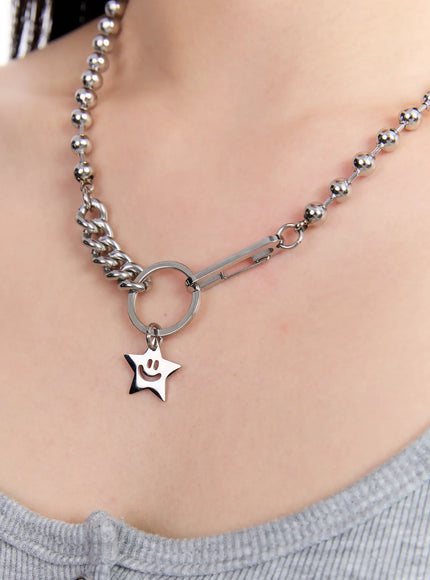 smail-necklace-iu527 / Silver