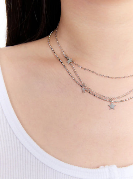 dovi-star-necklace-iu527 / Silver