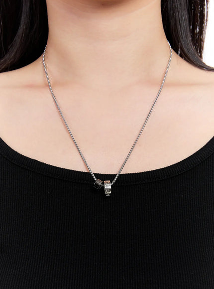 cimewa-count-necklace-iu527 / Silver