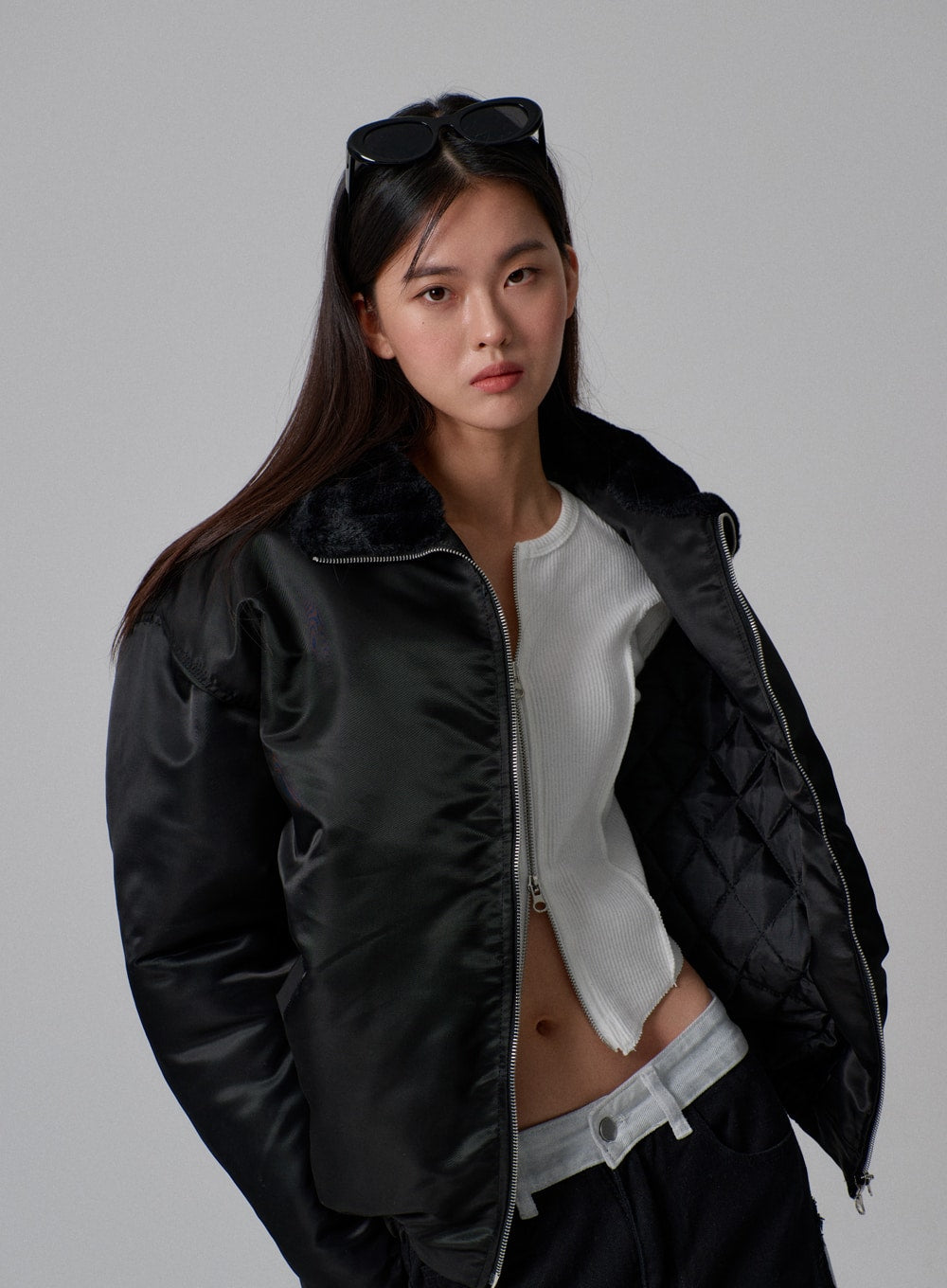 Zara, Jackets & Coats, Reversible Crop Puffer Vest