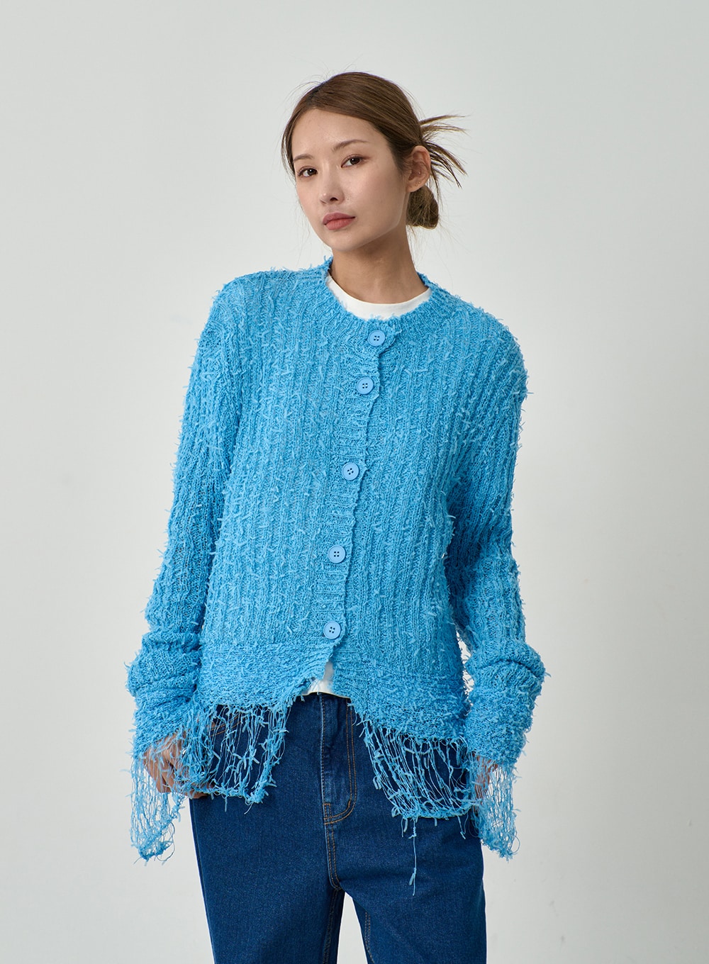 Zara frayed outlet hem cardigan