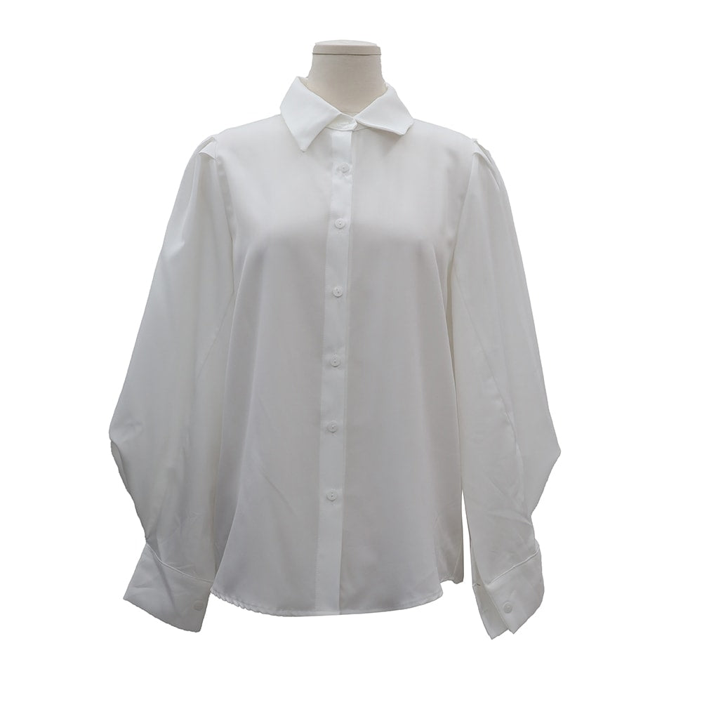 Puff Sleeve Pintuck Blouse OY19 - Lewkin