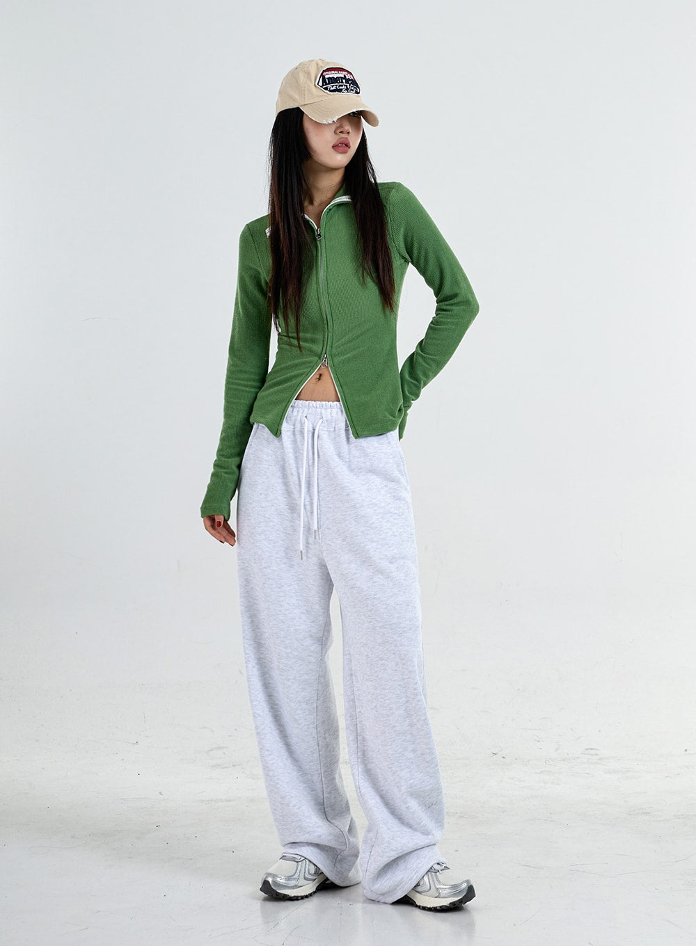 Two Side Straps Wide Track Pants Unisex CO05 - Lewkin
