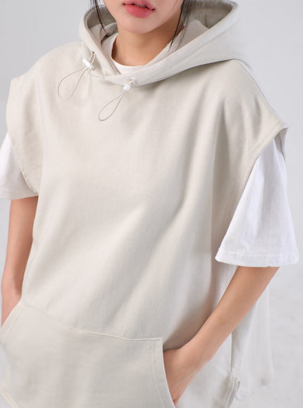 Oversized Hoodie Vest IA305