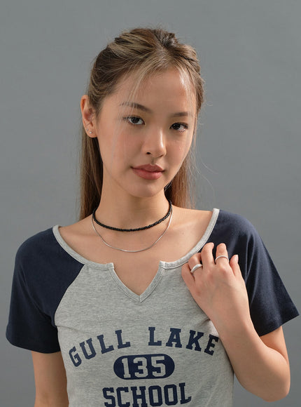 Wooden Beaded Necklace CJ22