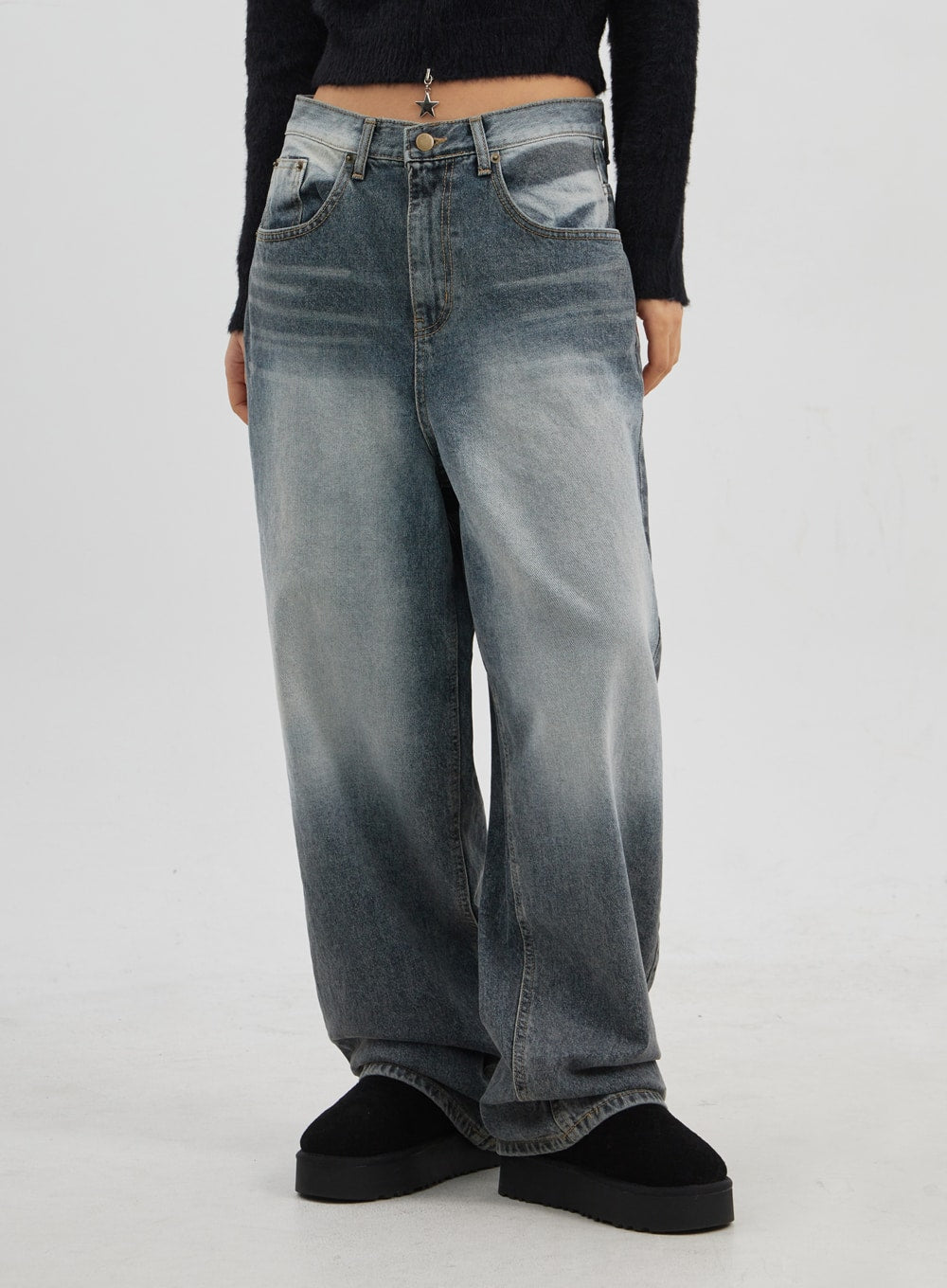 Baggy Low-Rise Jeans Unisex CJ326