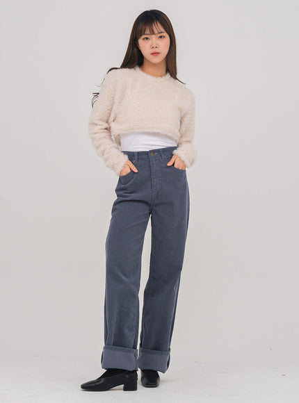 Wide Leg Corduroy Pants D3