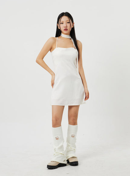 Mini Dress And Neck Accessory CM302
