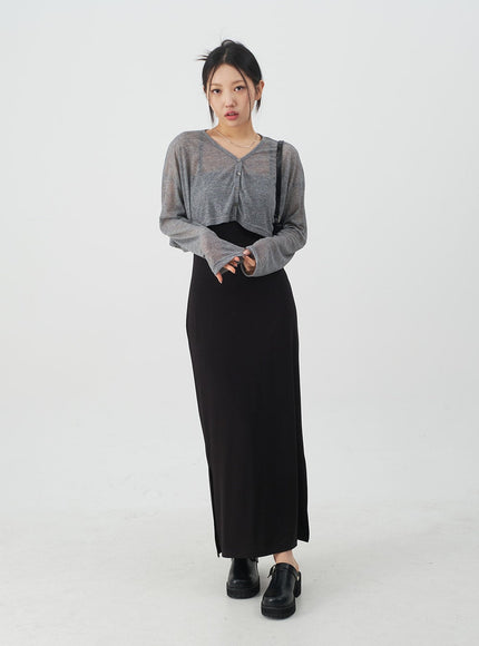 Summer Sheer Cropped Cardigan CJ07