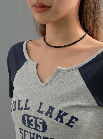 Wooden Beaded Necklace CJ22