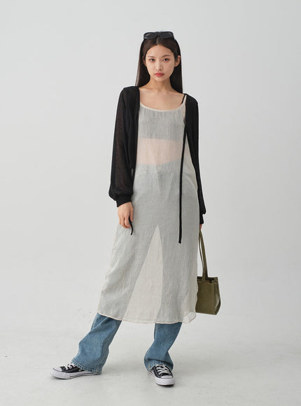 Sheer Loose Fit Bolero CJ08