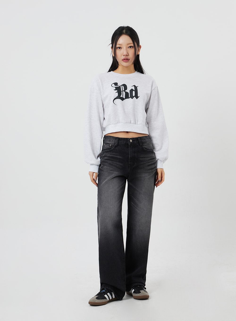 Baggy discount cropped sweatshirt