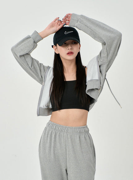 Lewkin Soft Basic Sweat à capuche bidirectionnel zippé C1210