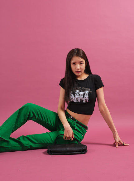 Dalmation Crop T-Shirt CY17