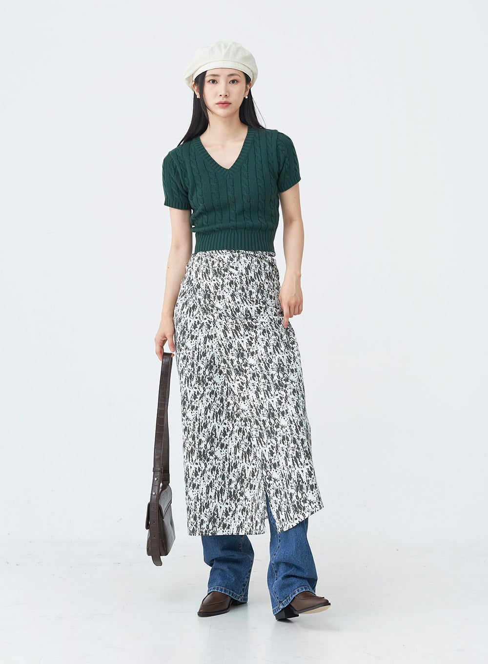 Layered 2024 wrap skirt