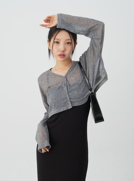 Summer Sheer Cropped Cardigan CJ07