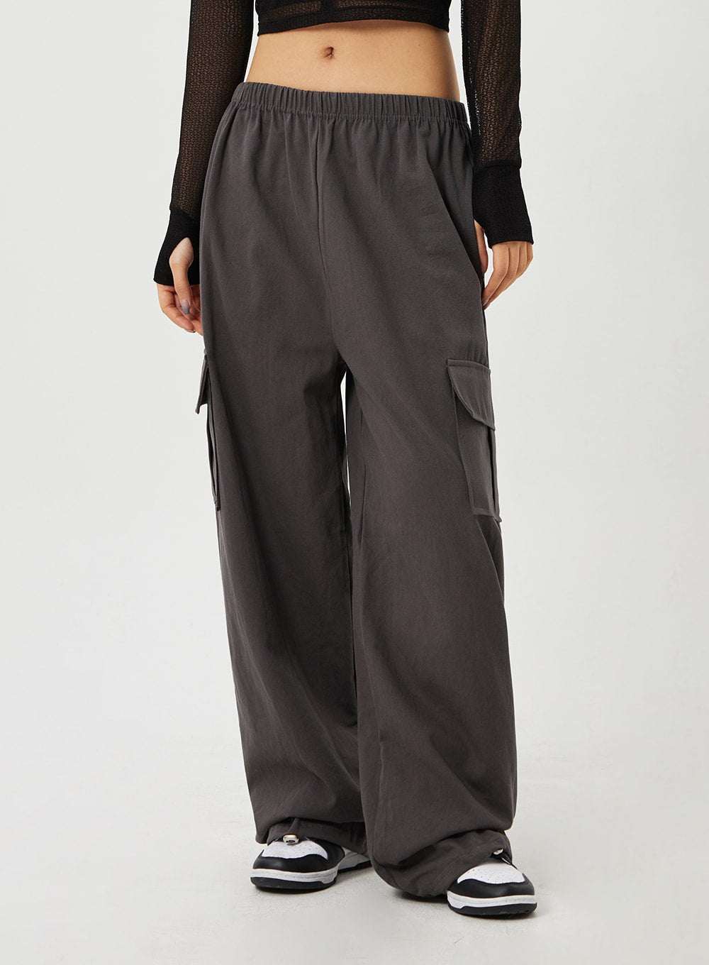 Cargo Wide Leg Track Pants CM302