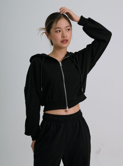 Lewkin Soft Basic Sweat à capuche bidirectionnel zippé C1210