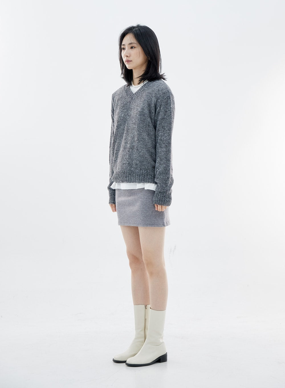 Soft V-Neck Knit OO07