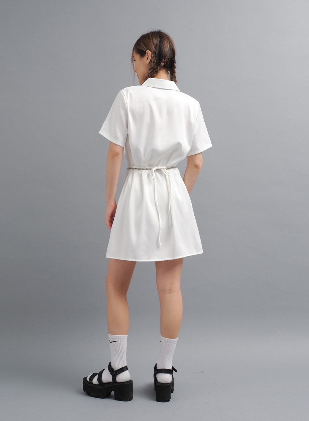 Slim Fit Mini Shirt Dress CY24