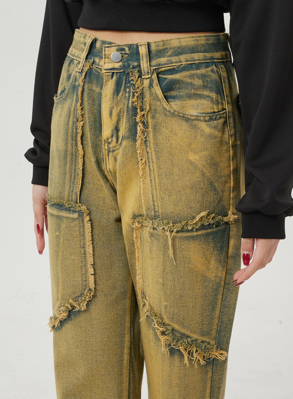 Yellow Wash Jeans BF321