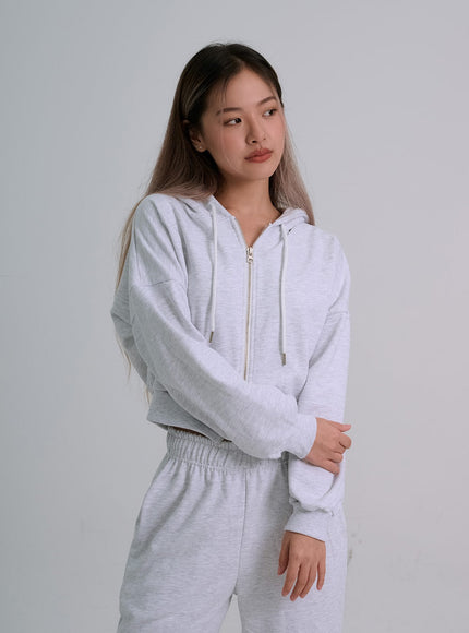 Lewkin Soft Basic Sweat à capuche bidirectionnel zippé C1210