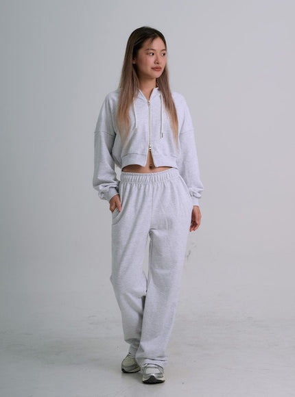 Lewkin Soft Basic Sweat à capuche bidirectionnel zippé C1210