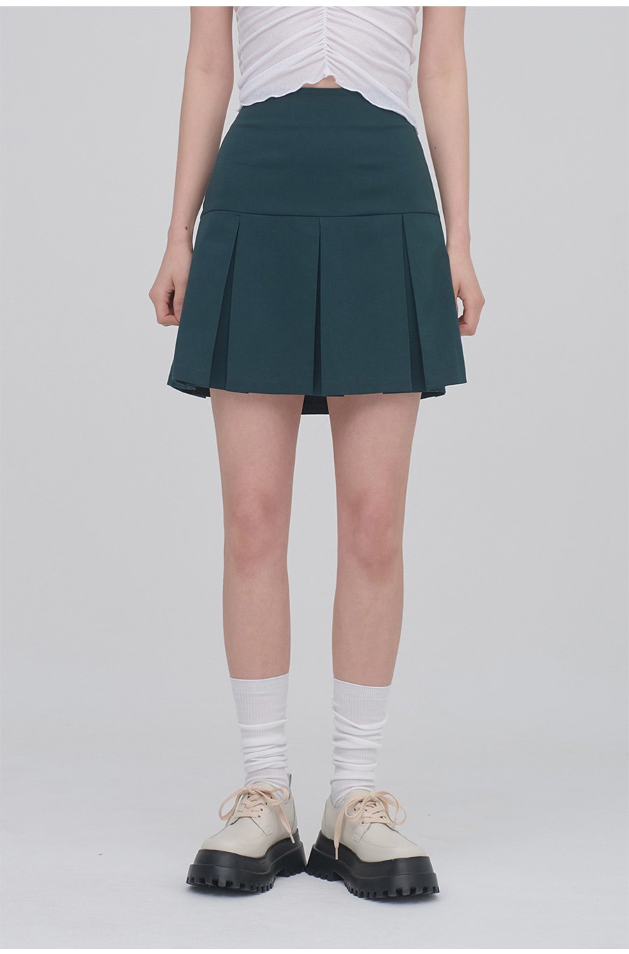 Lace Camisole Sleeveless Top with Front Shirring CM3