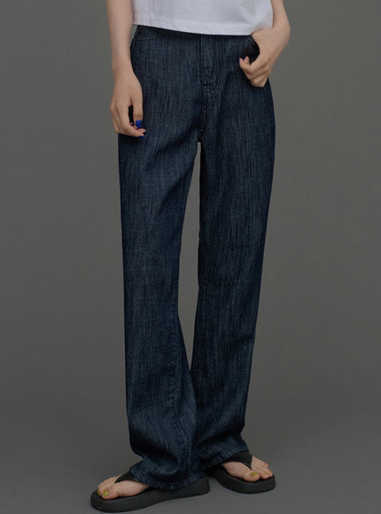 Indigo Wide Leg Jeans CCA15