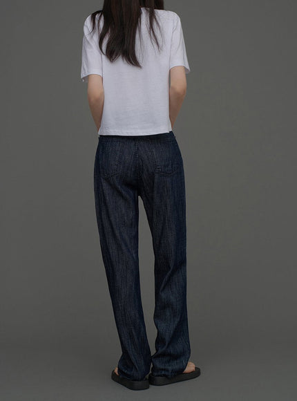 Indigo Wide Leg Jeans CCA15