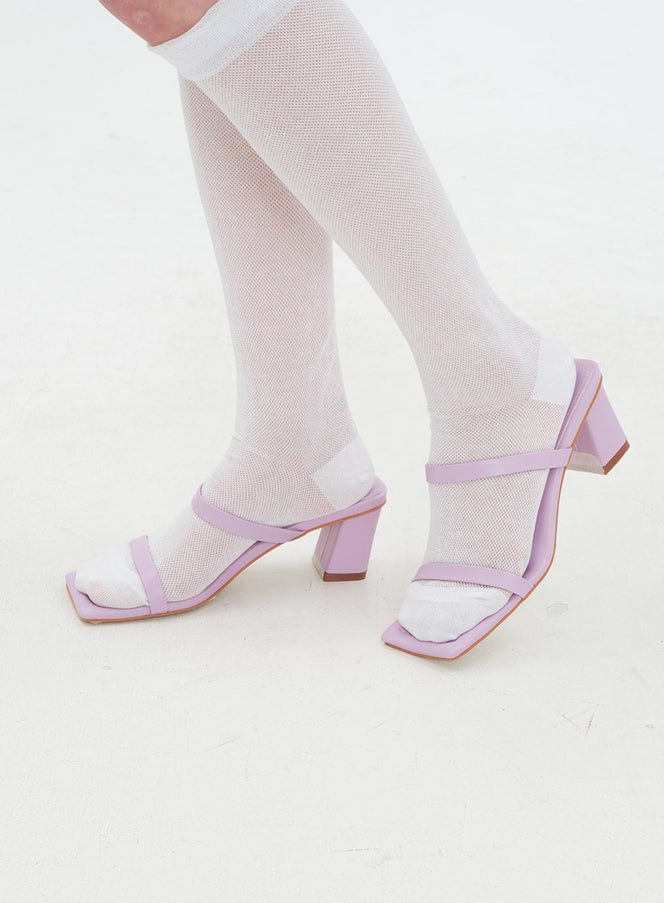 Transparente Mesh-Unterkniestrümpfe BA07