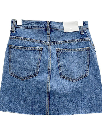 Denim Mini Skort U2202