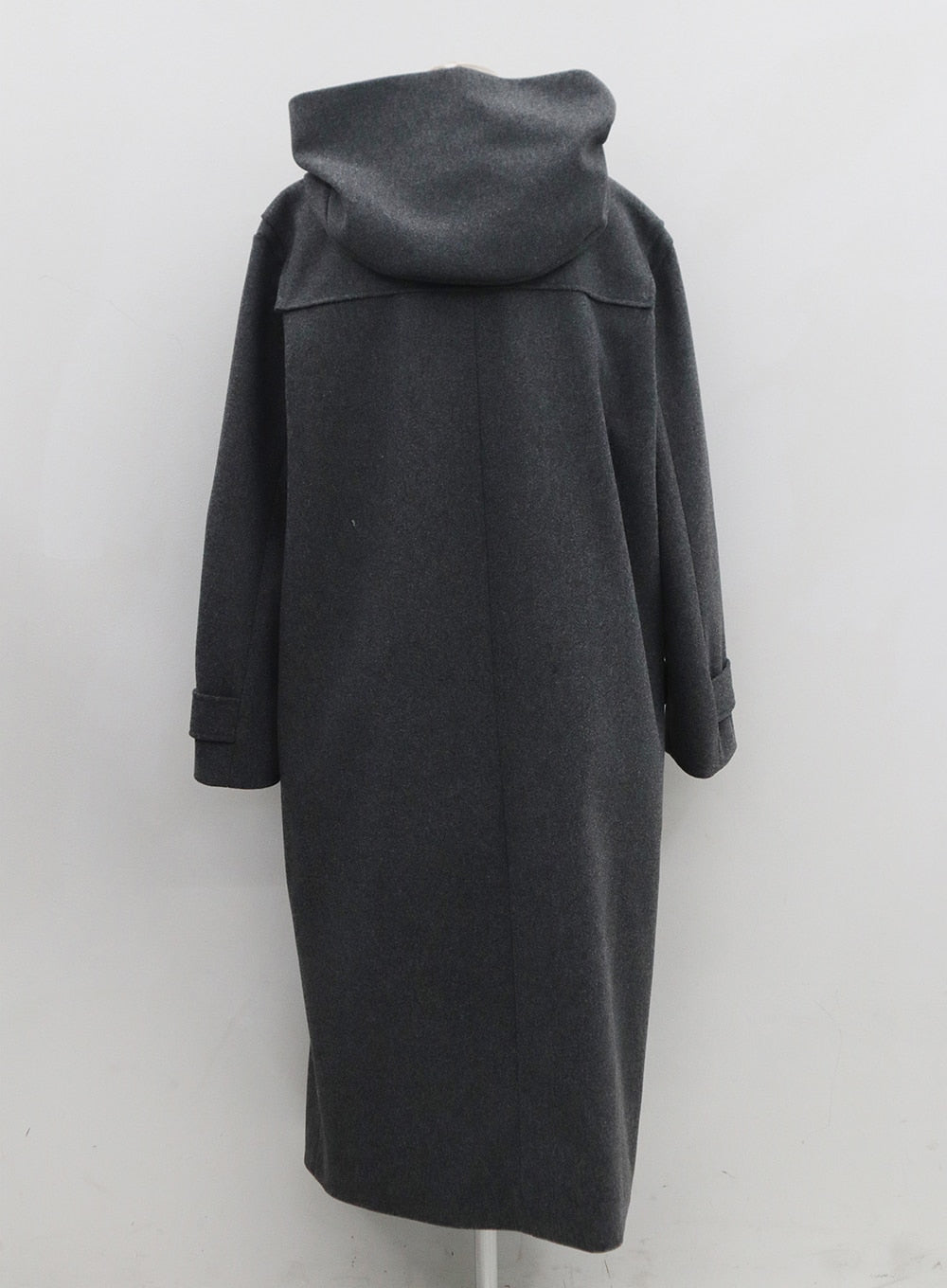 Button Hooded Long Coat ON09 - Lewkin