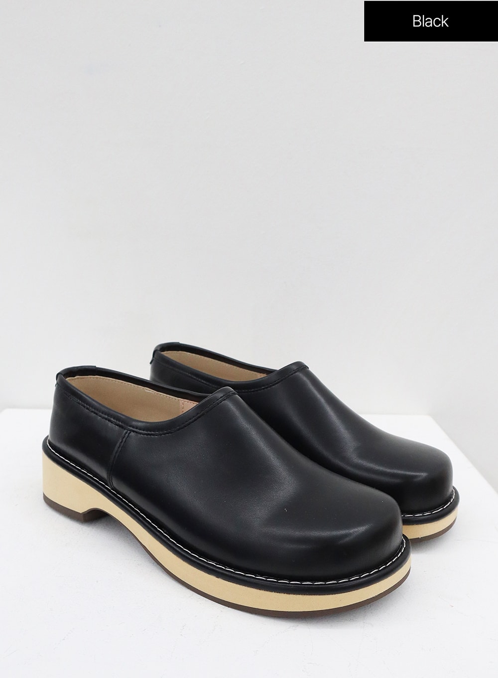 Two-Tone Basic Plaform Loafer OG12