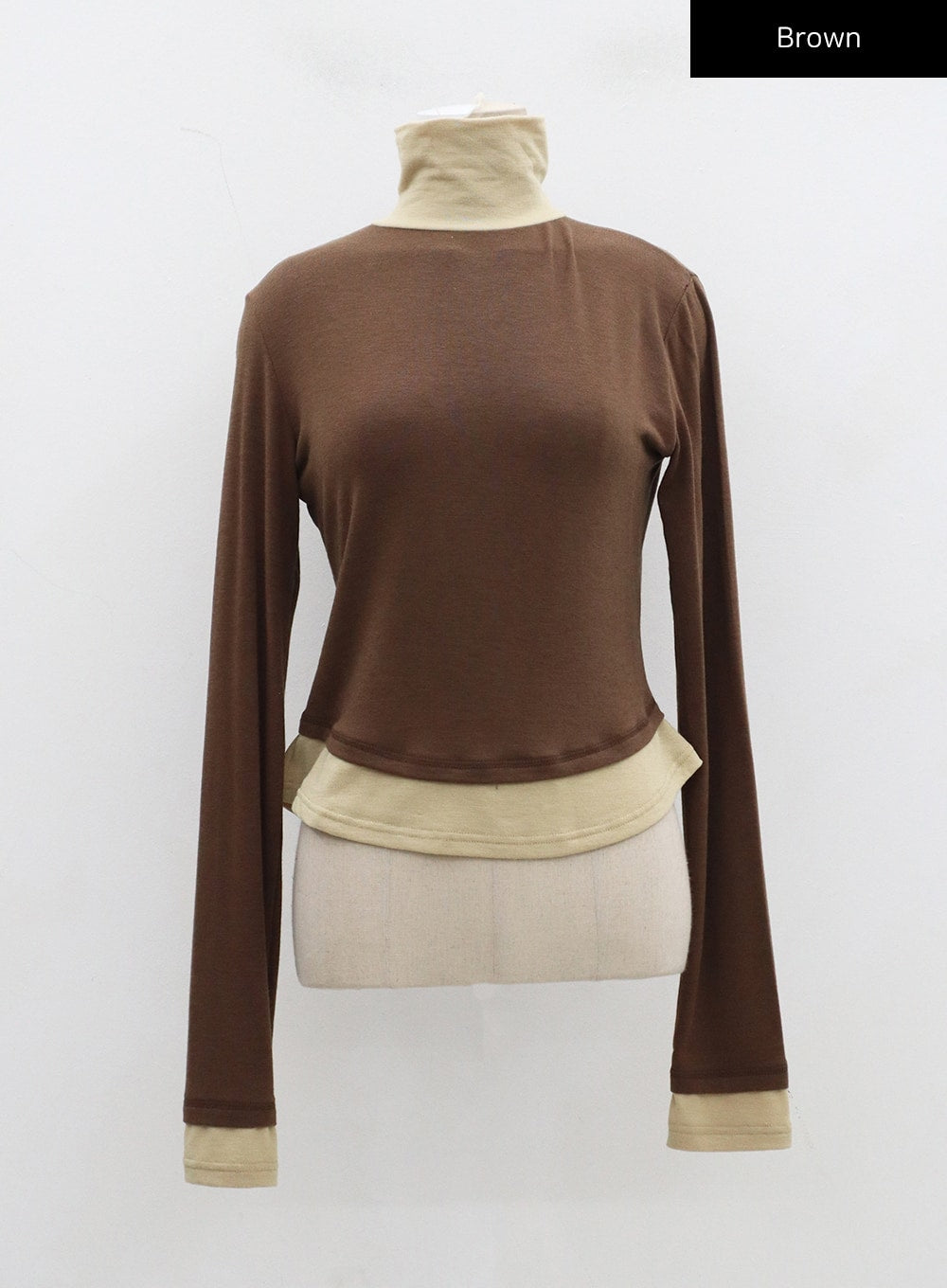 Layered Two Color Turtleneck CD26