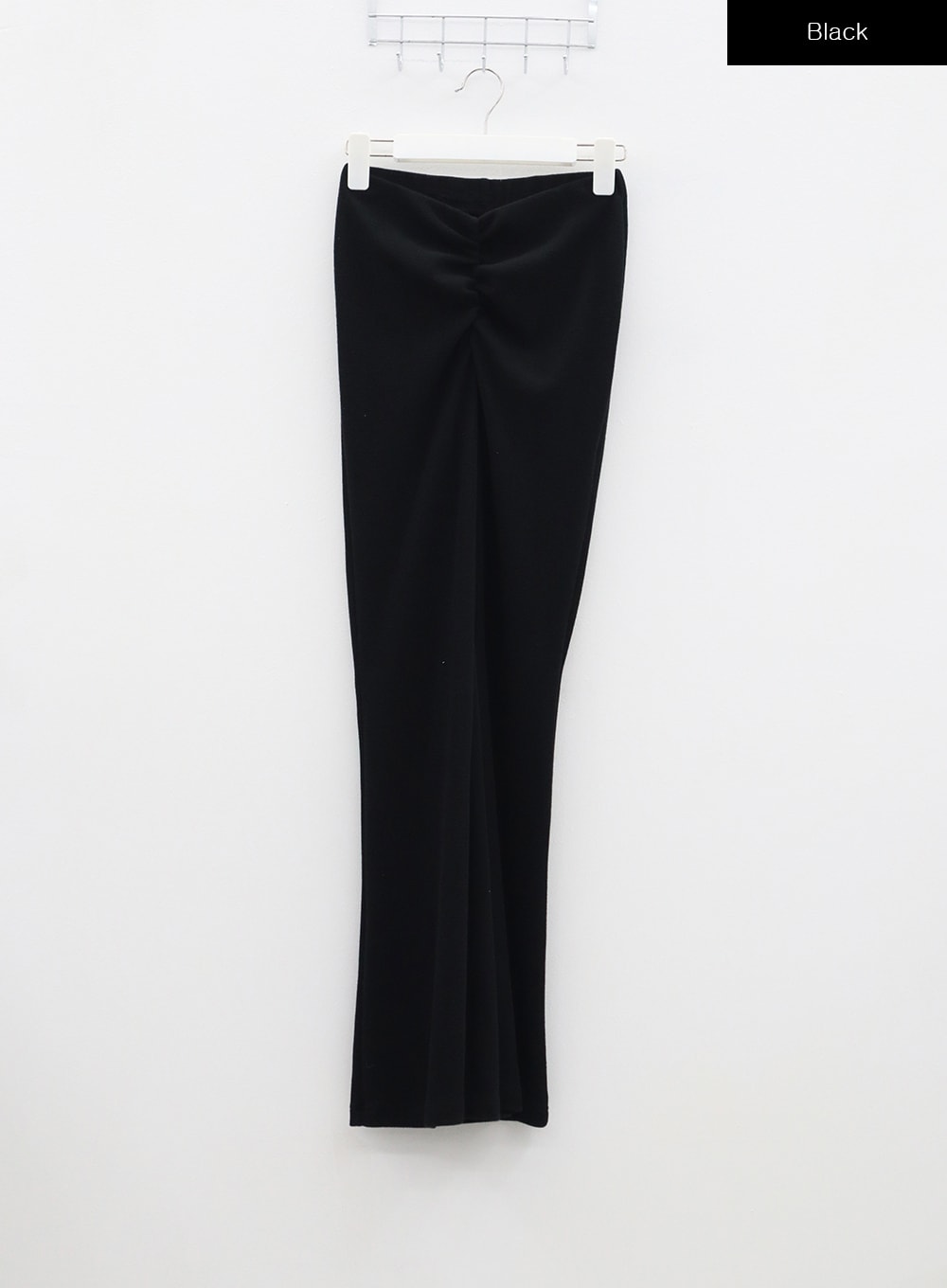 V-Cut Waist Ruched Flare Leg Pants BF317