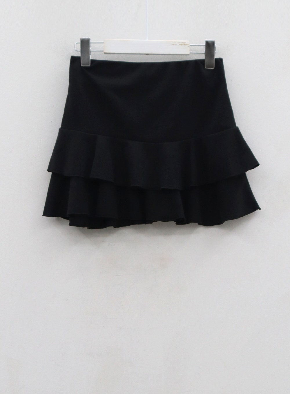 Front Tie Cardigan And Wavy Mini Skirt Set CN24