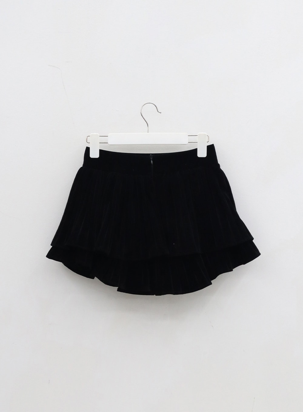 Velvet ruffle shop mini skirt